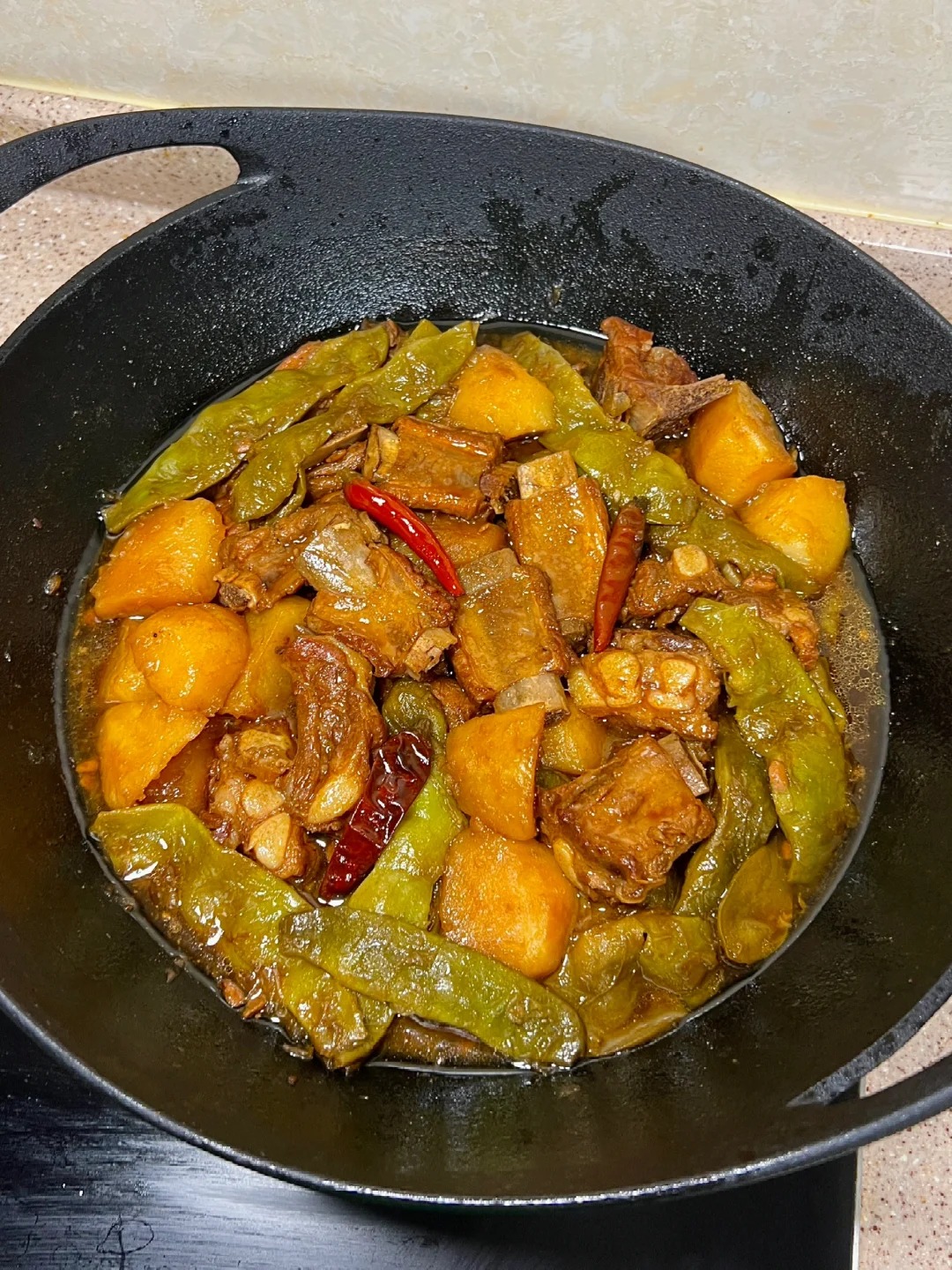 排骨土豆炖豆角